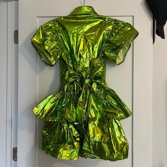 MADELEINE SIMON STUDIO Dragon Fire Metallic Goddess Dress. Wolf & Badger - Picture 3 of 4